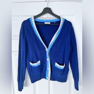 Sandro Fine knit collegiate cardigan